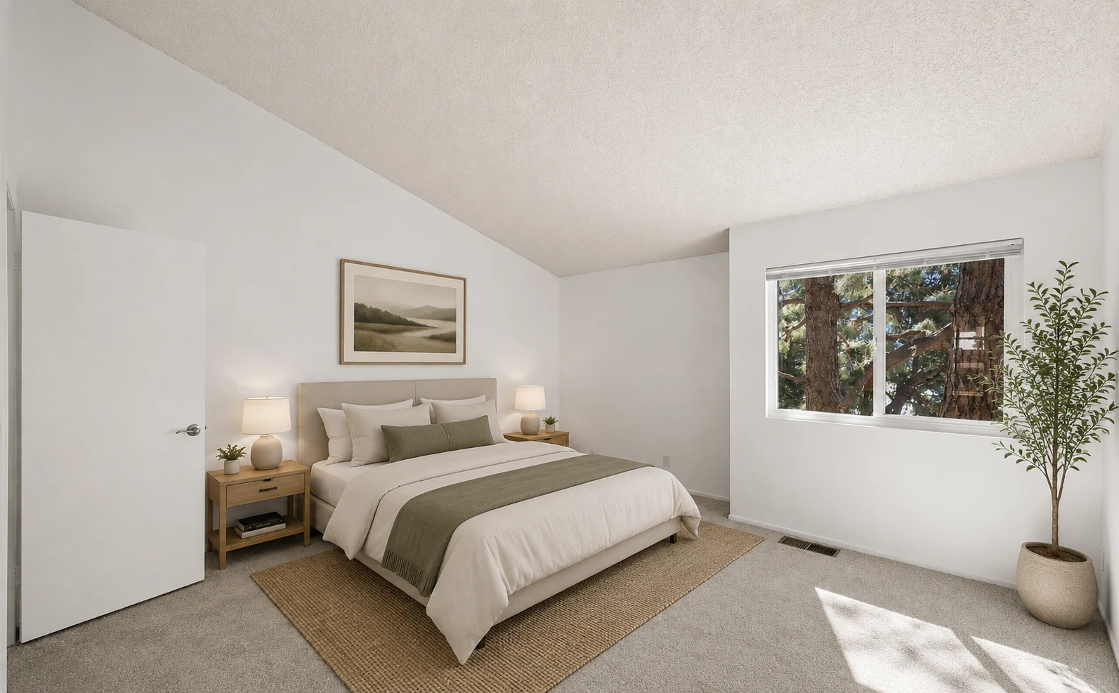 Ashwood Gardens Apartments spacious bedroom with plush carpeting and large window